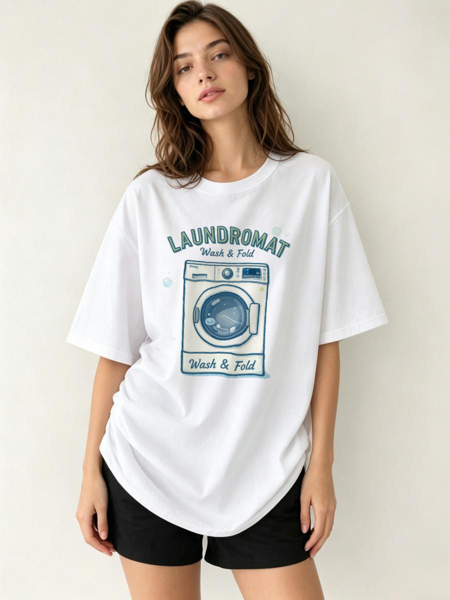 Photography Logo - Kaos Musim Gugur Motif Kotak-Kotak Lepas