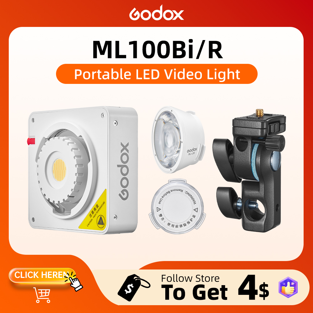 Photography Umbrella Lights - Godox ML100BI Lampu Video LED Warna-Warni