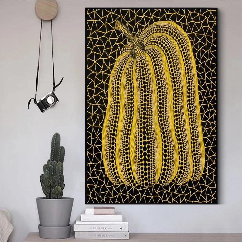 Photography Hobby - Yayoi Kusama Poster Lukisan Kanvas Abstrak