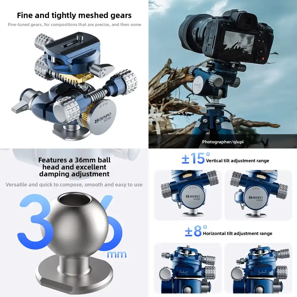 Photography Architecture - BENRO GD36PT Aluminium 3-Way Geared Ball