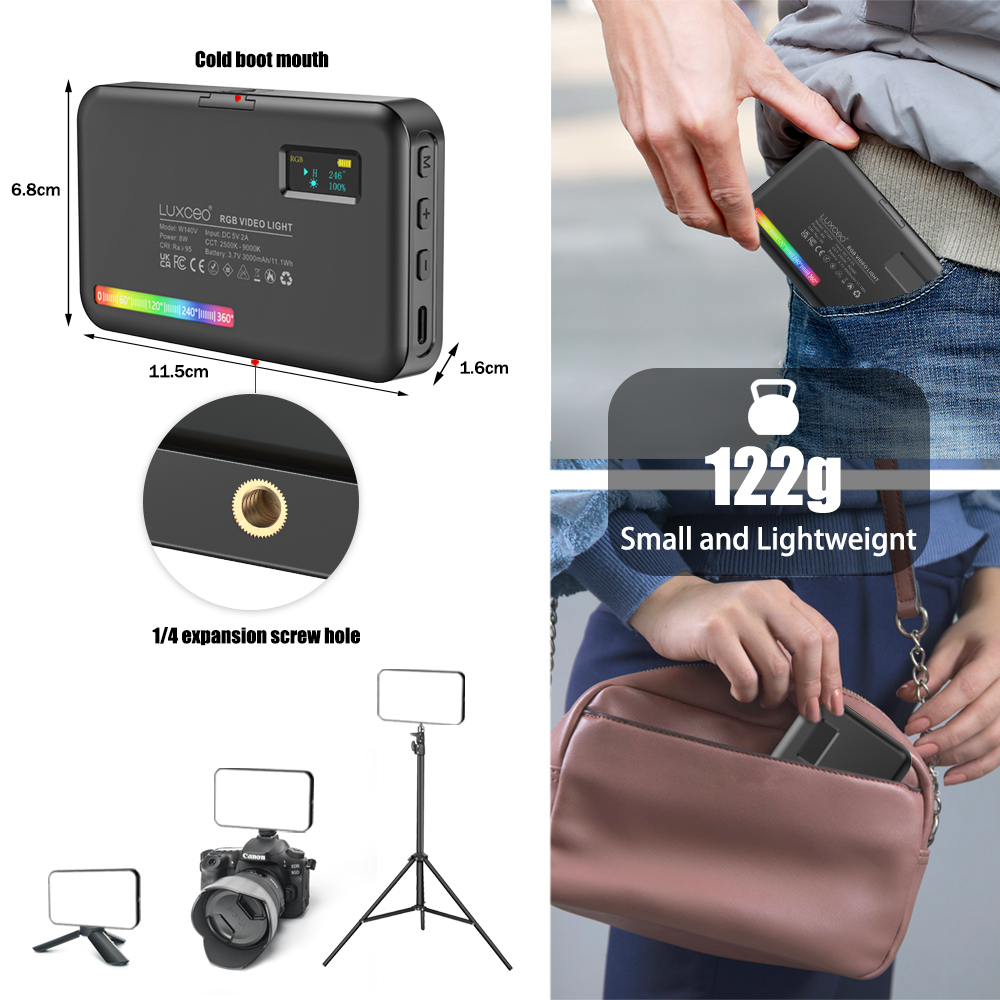 LUXCEO V10 PRO Lampu Video Pan - Photography Umbrella Lights ulasan dan harga