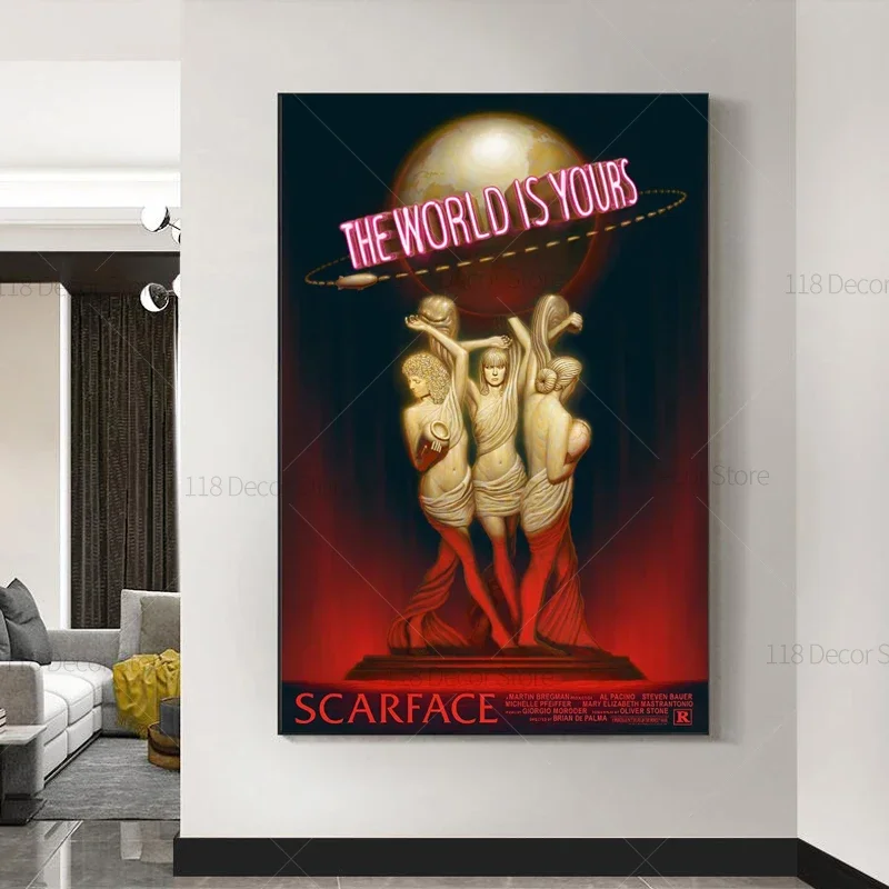 Poster Lukisan Minyak The Worl - Photography Landscape ulasan dan harga
