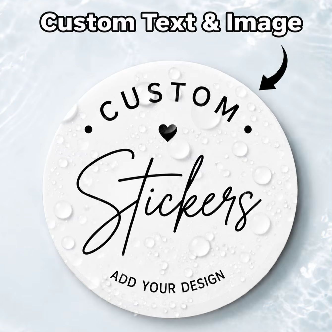 1/50/100PCS Stiker Bulat Tahan - Photography Logo ulasan dan harga