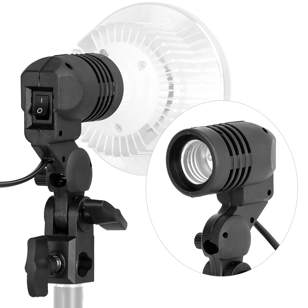 Pemegang bohlam kepala tunggal - Photography Umbrella Lights ulasan dan harga
