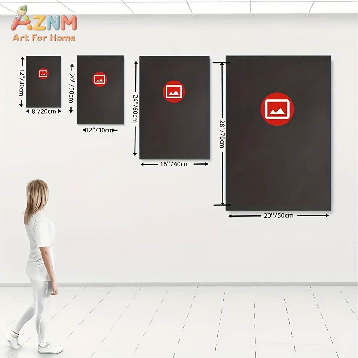 3PCS Set Lukisan Minyak Abstra - Photography Course ulasan dan harga