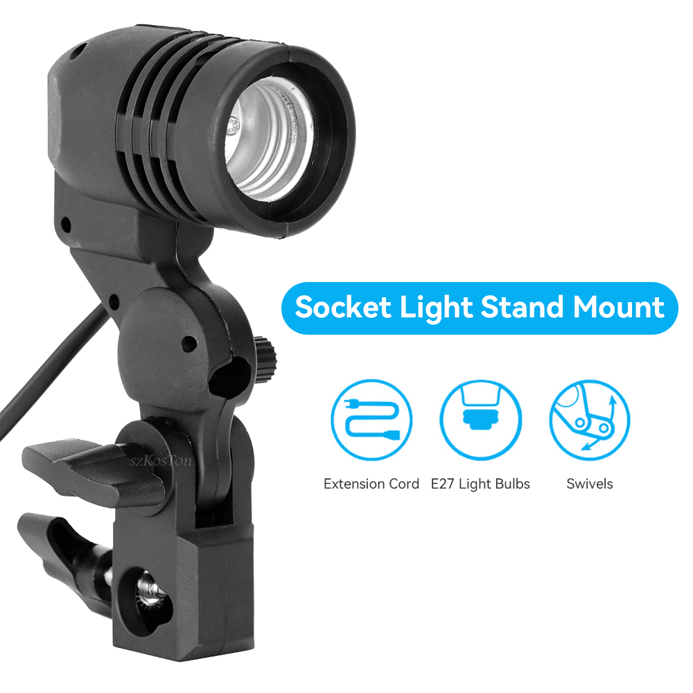 Dudukan bohlam kepala tunggal, - Photography Umbrella Lights ulasan dan harga