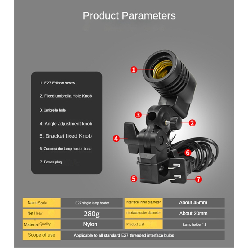 Lampu Studio Foto E27 Soket AC - Photography Umbrella Lights ulasan dan harga