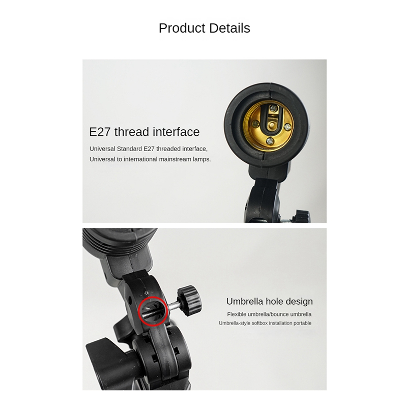 Lampu Studio Foto E27 Soket AC - Photography Umbrella Lights ulasan dan harga