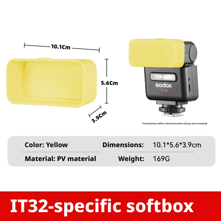 Diffuser untuk Godox iT32 Mini - Photography Yellow Light ulasan dan harga