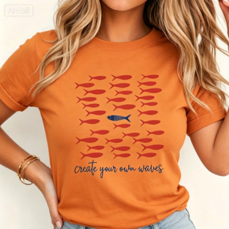Kaos Wanita Katun O-Neck Motif - Photography Logo ulasan dan harga