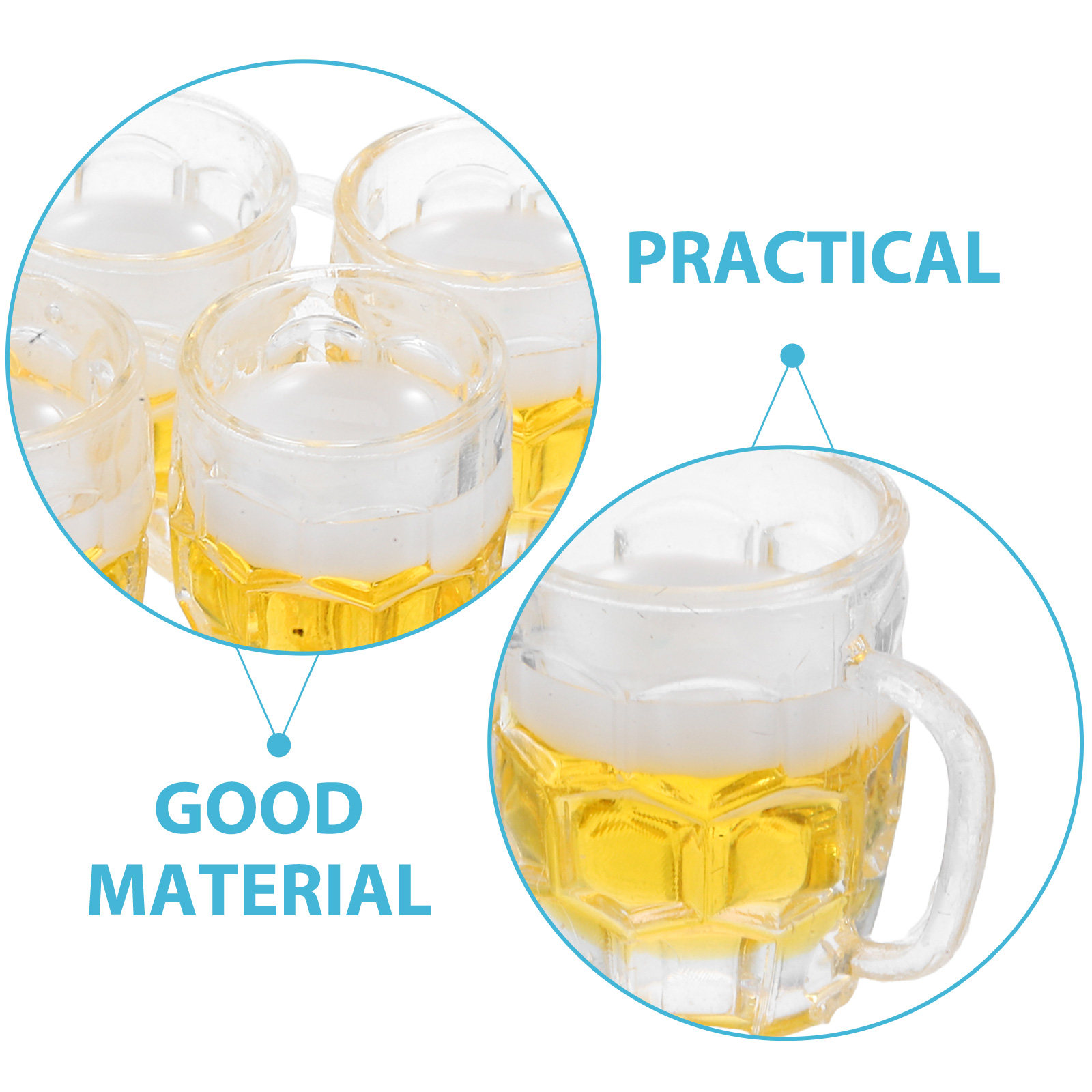 5Pcs Miniatur Gelas Bir Resin  - Photography Landscape ulasan dan harga
