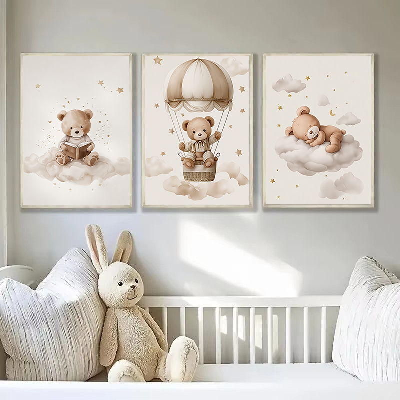 3pcs/set Poster Kanvas Hewan B - Photography Course ulasan dan harga